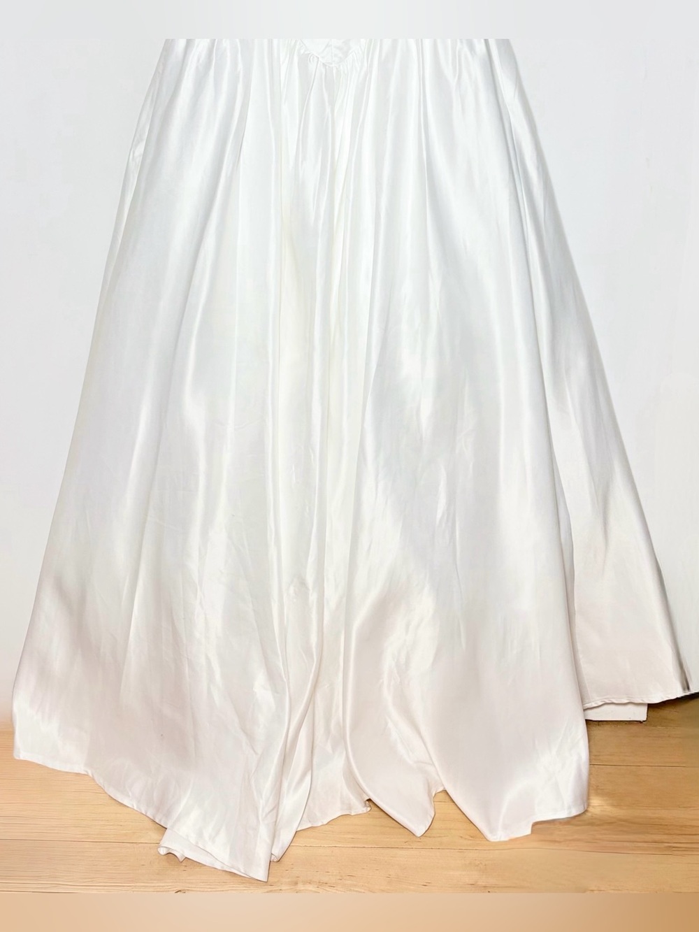 NWT Lulus Arabella White Basque Waist Maxi Dress, Size Medium - Picture 9 of 16